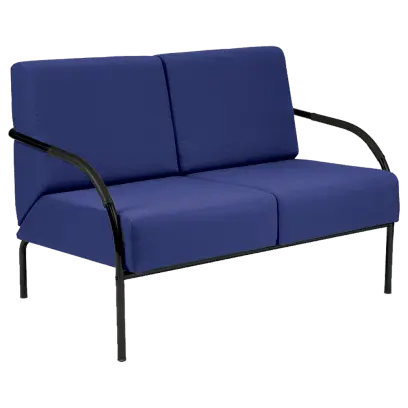 SPA 2 černý lak, látka SUE S 9 - látka tmavě modrá